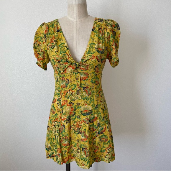 UO Bettie Twist-Front Mini Dress - Picture 5 of 8